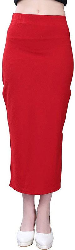 Red-Shape-1 Lycra Blend Petticoat  (Free)