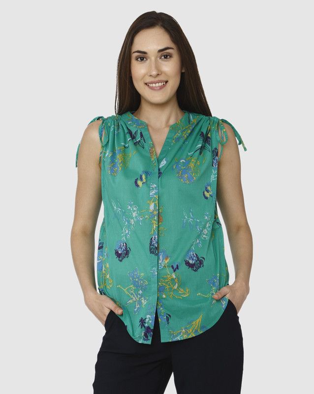 Women Boxy Fit Floral Print Casual Shirt