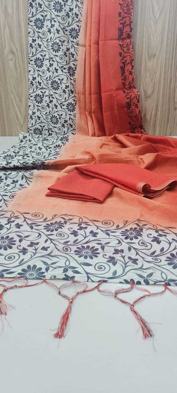 Self Design Bhagalpuri Polyester Saree  (Multicolor)