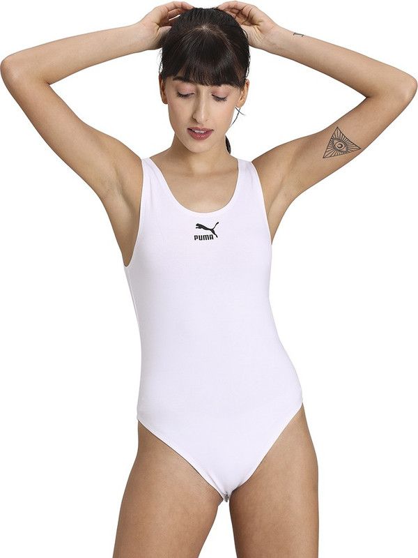 PUMA Classics Sleeveless Body Women White Bodysuit