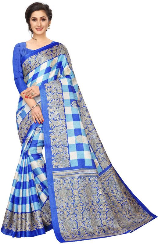 Self Design, Solid/Plain Bollywood Pure Silk Saree  (Blue)