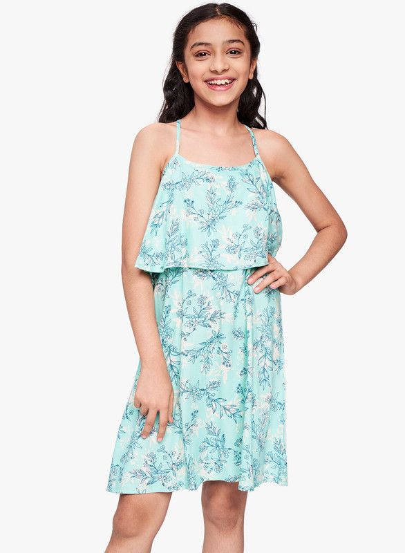 Midi/Knee Length Casual Dress  (Light Blue, Sleeveless)