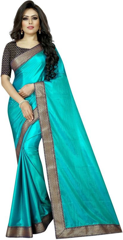 Embroidered, Embellished Bollywood Georgette Saree  (Light Blue)