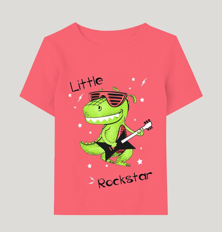 Baby Boys Graphic Print Cotton Blend T Shirt  (Pink, Pack of 1)