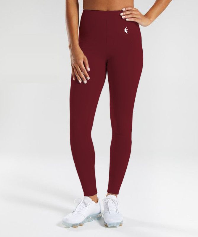 USF Western Wear Legging  (Maroon, Solid)