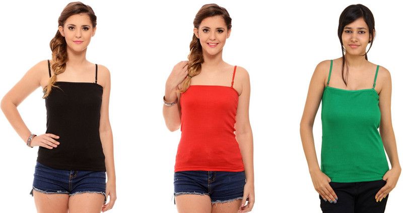 Women Red, Green, Black Camisole
