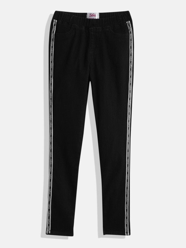 Jegging For Girls  (Black, Pack of 1)