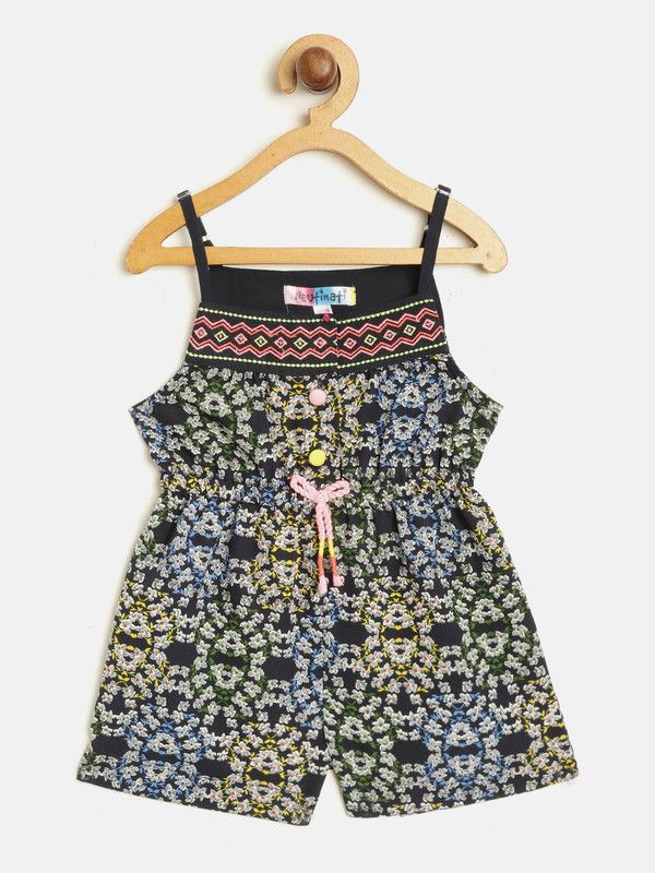 Printed Baby Girls Jumpsuit