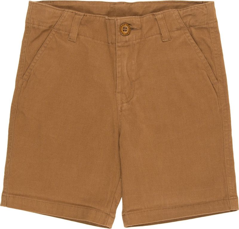 Short For Boys Casual Solid Cotton Blend  (Brown, Pack of 1)