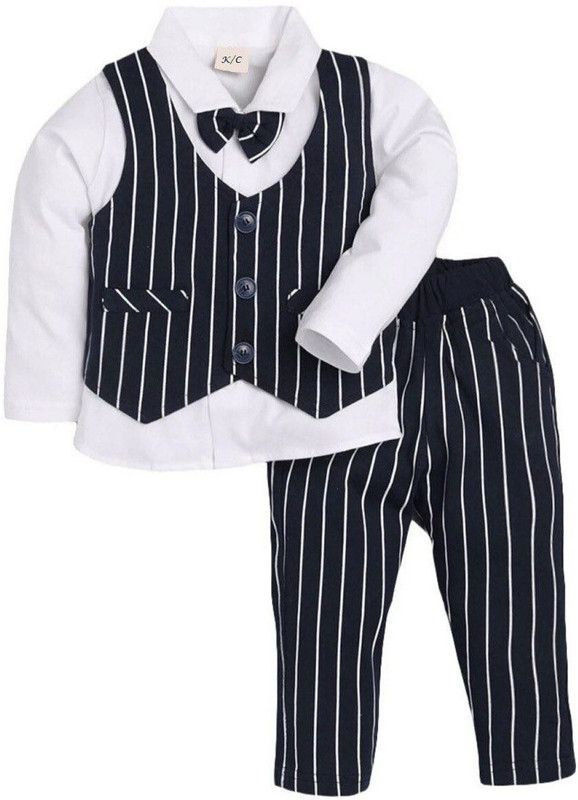 Boys Party(Festive) Waistcoat Pant  (White)