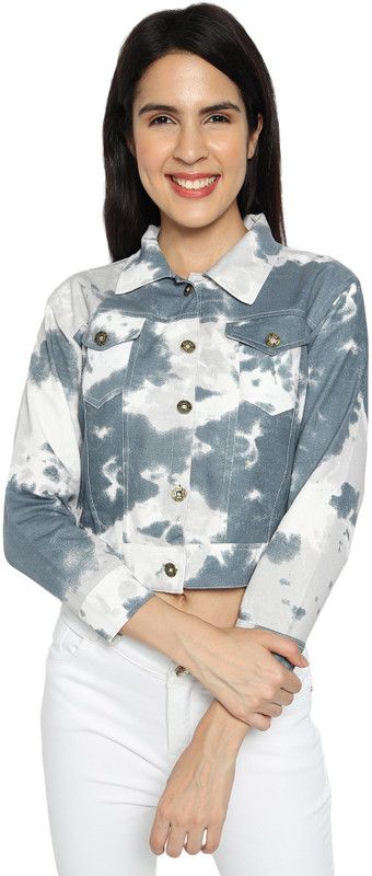 Girls Dyed/Ombre Casual Jacket
