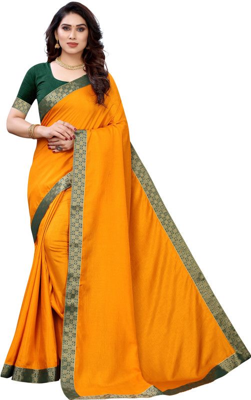 Self Design Bhagalpuri Tussar Silk Saree  (Mustard)