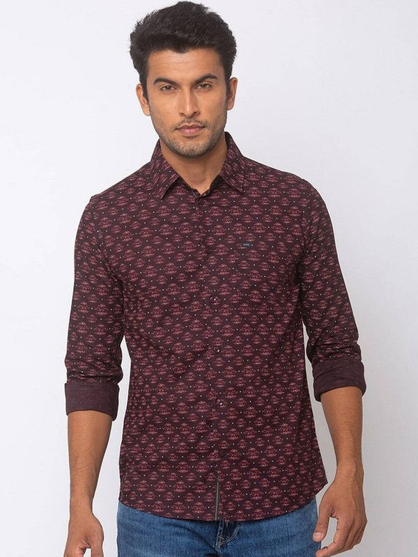 Men Slim Fit Printed Casual Shirt