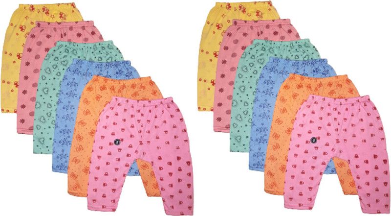 Legging For Baby Girls  (Multicolor Pack of 12)