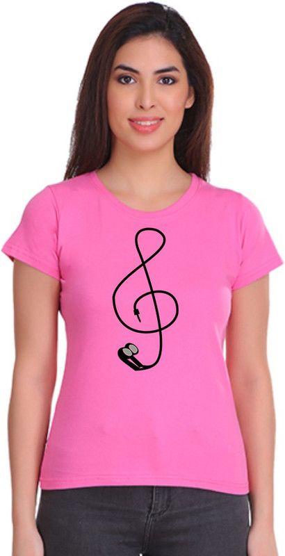 Graphic Print Women Pink T-Shirt