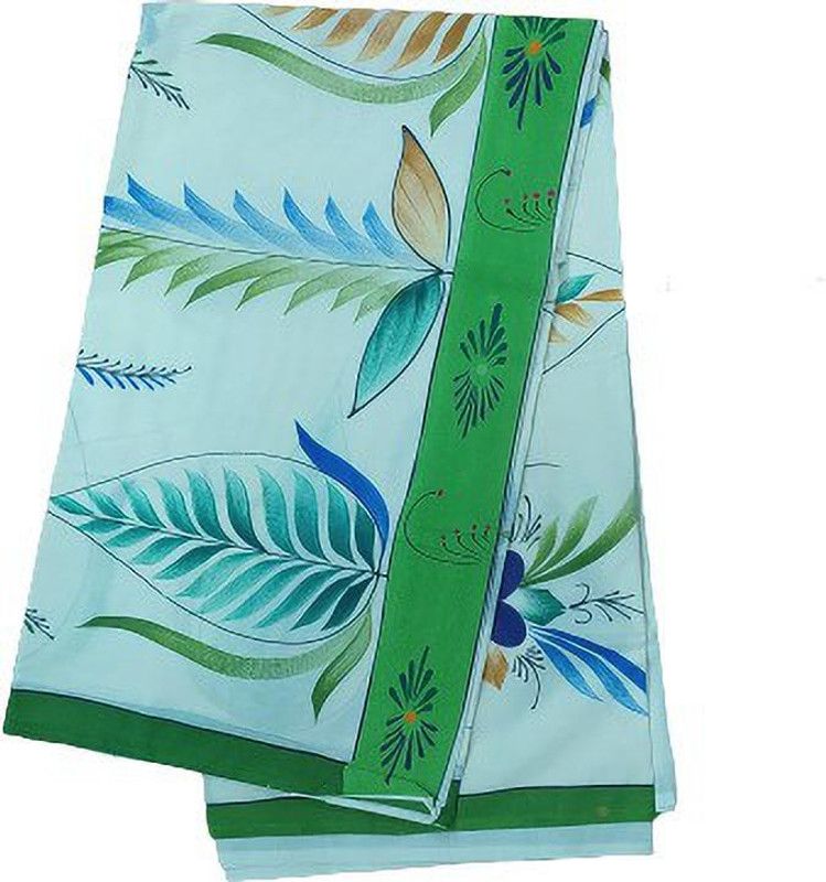Self Design, Printed, Digital Print, Hand Painted Kasavu Pure Cotton Saree  (Multicolor)