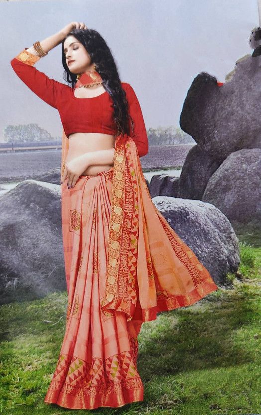 Dyed Assam Silk Dupion Silk, Pure Silk Saree  (Pink)