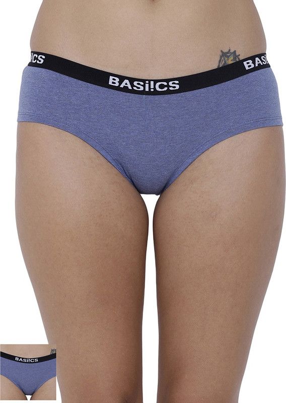 Pack of 2 Women Bikini Blue Panty