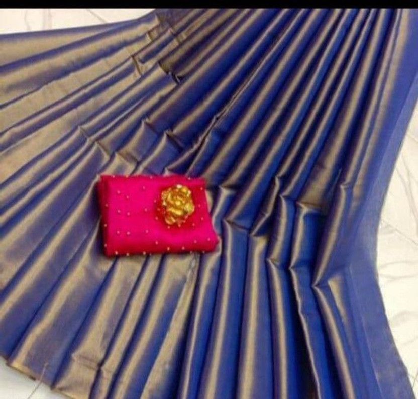 Self Design Daily Wear Art Silk Saree  (Blue)