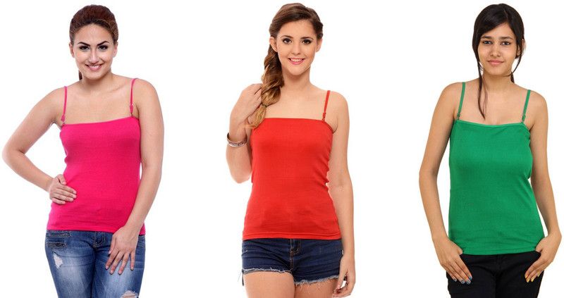 Red, Green, Pink Camisole
