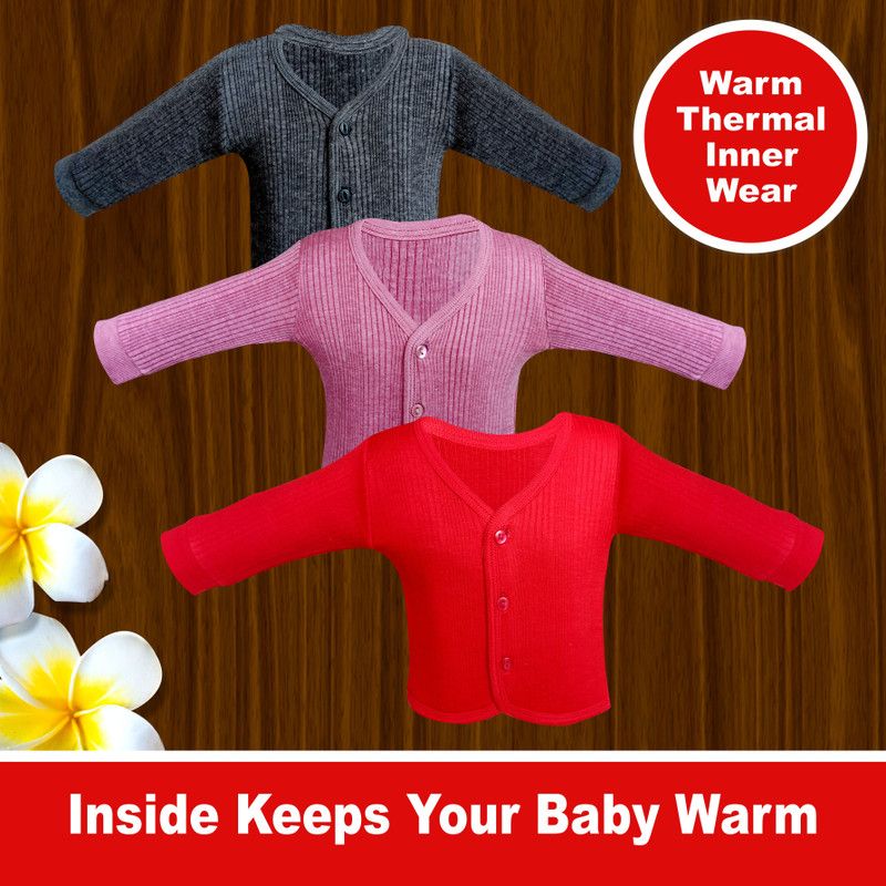 Top Thermal For Baby Boys & Baby Girls  (Multicolor, Pack of 3)