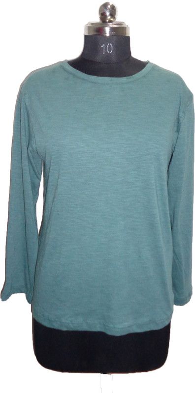 Pack of 6 Casual Regular Sleeves Solid Women Green Top