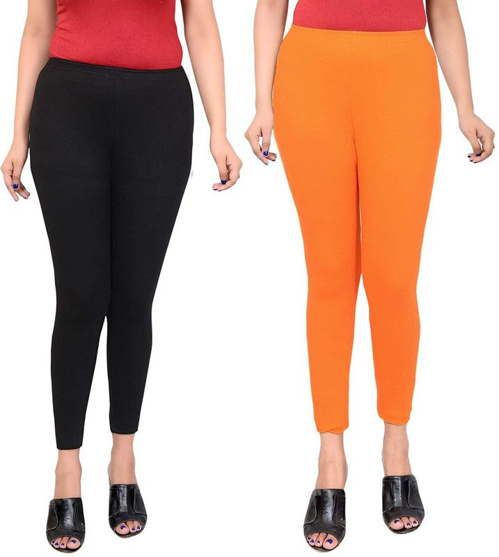 SBN Newlifestyle Ankle Length Ethnic Wear Legging  (Orange, Solid)