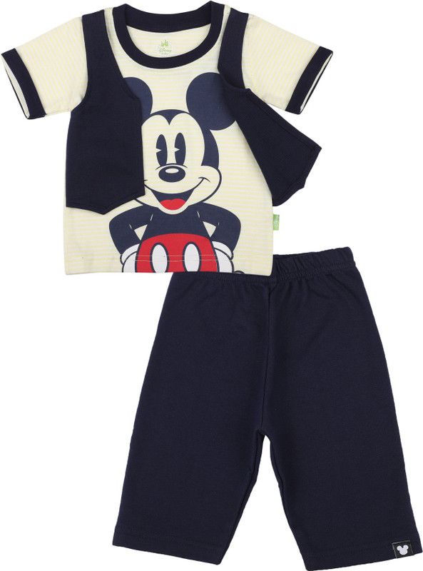 Baby Boys Casual Top Capri  (Multicolor)