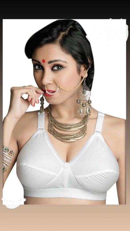 Women Non Padded Bra  (White)