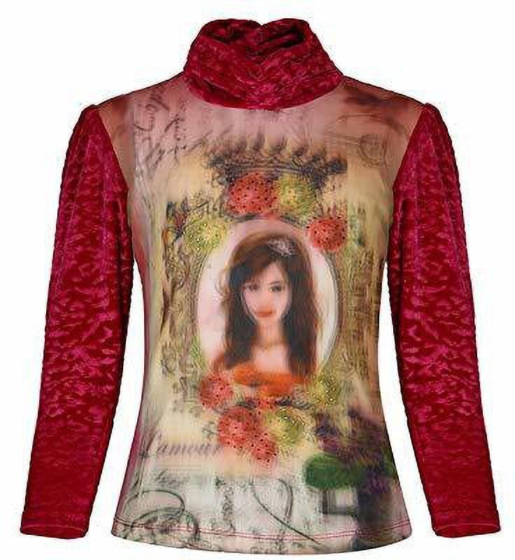 Girls Casual Velvet Top  (Pink, Pack of 1)