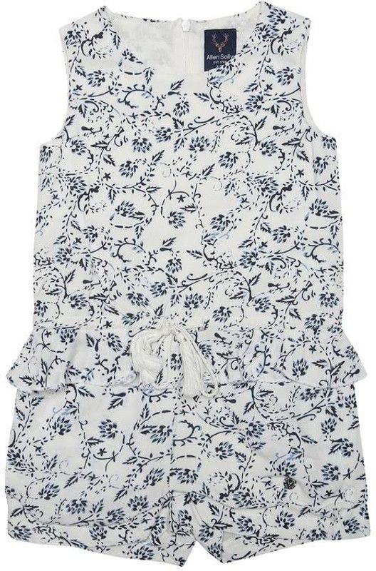 Girls Mini/Short Casual Dress  (White, Sleeveless)