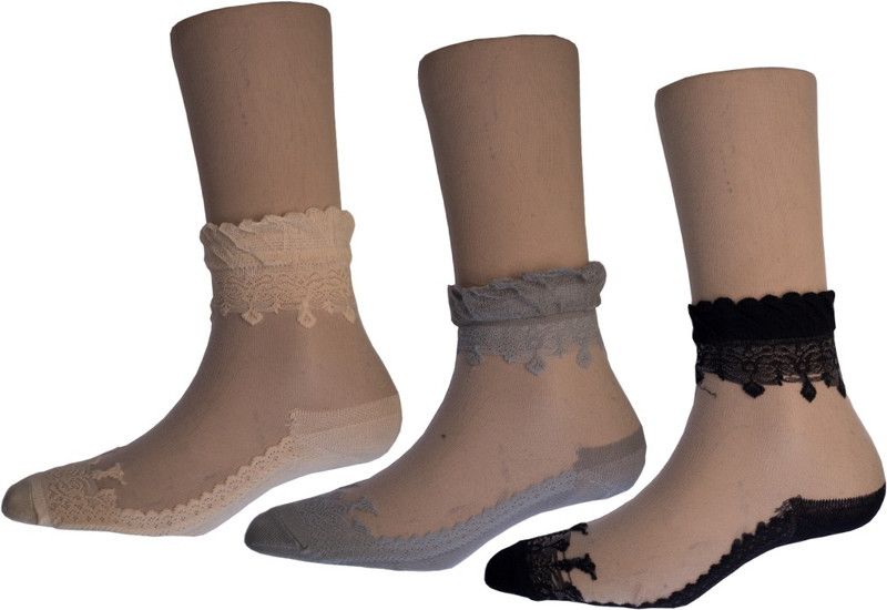 Women Embriodered Ankle Length  (Pack of 3)