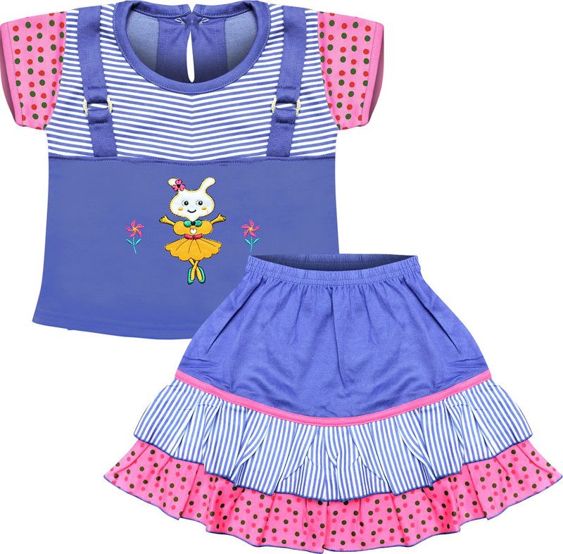 Girls Casual Dress Skirt  (Blue)
