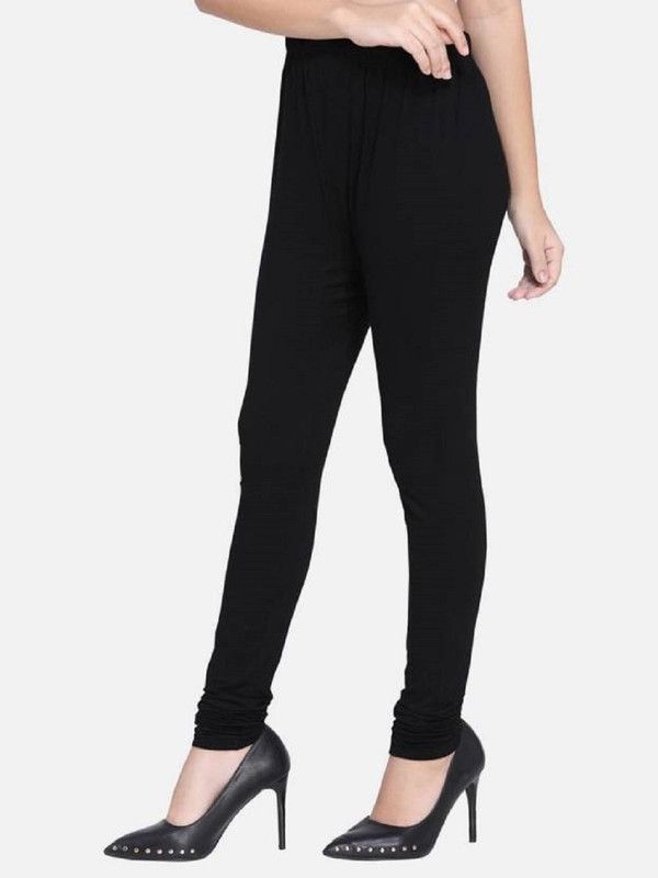 Utkarsh Churidar Length Western Wear Legging  (Black, Solid)