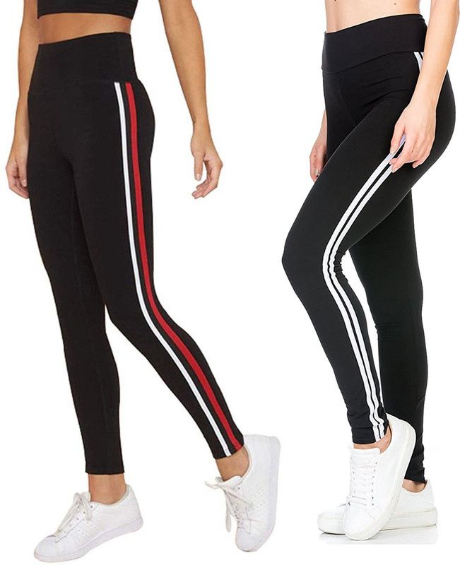 gs angel Black Jegging  (Striped)