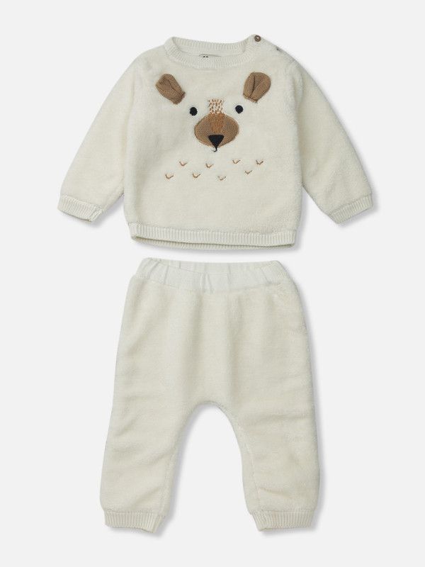 Baby Boys Casual Sweater Sweater  (White)