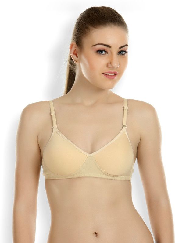 Pack of 2 Women Full Coverage Lightly Padded Bra  (Red, Beige)