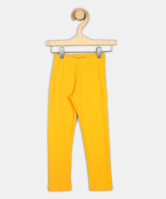 Legging For Girls  (Gold Pack of 1)