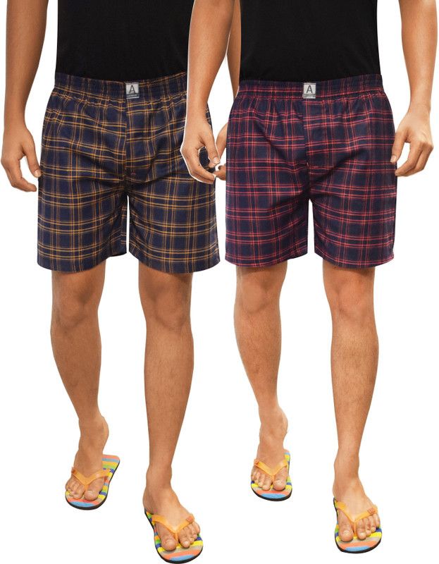 Pack of 2 Checkered Men Boxer
