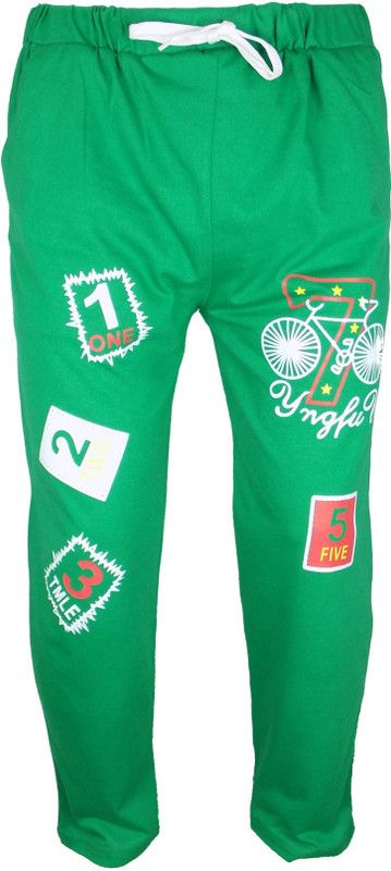 Track Pant For Boys & Girls  (Green, Pack of 1)