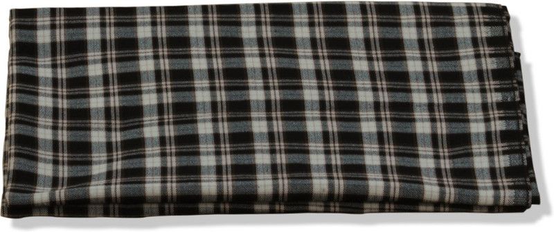 Unstitched Polyester Shirt Fabric Checkered