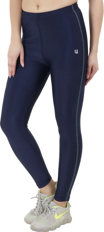 unbeatable Ankle Length Ethnic Wear Legging  (Blue, Black, Solid)
