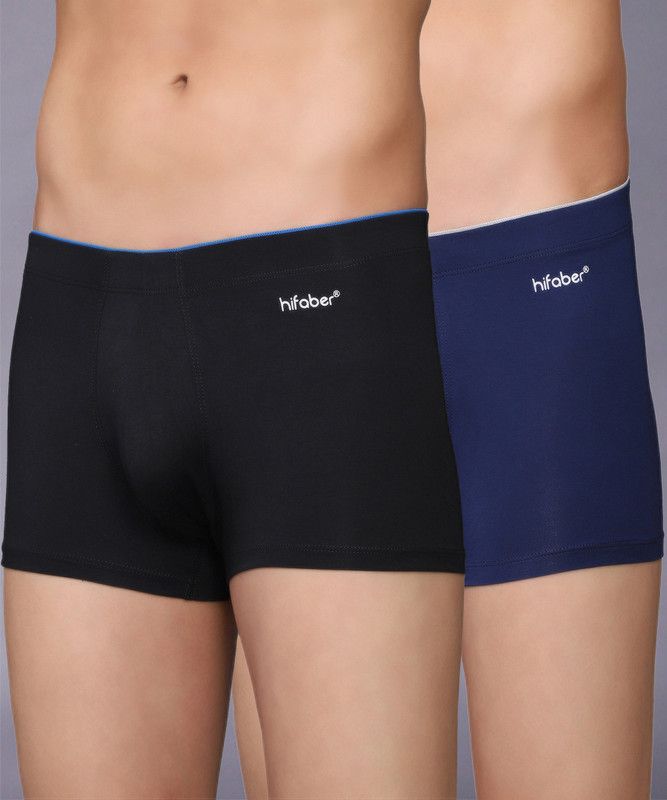 Pack of 2 Men HighlySoft Antimicrobial Micro Modal Soulmate Underwear Brief Trunk Solid Men Trunk