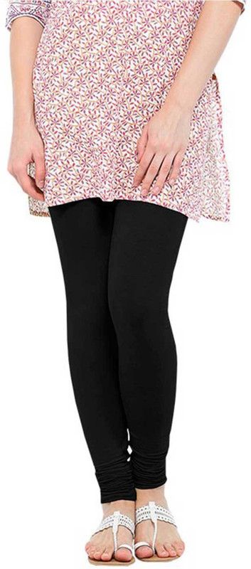 RRTBZ Churidar Ethnic Wear Legging  (Black, Solid)