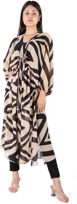 Chevron Georgette Women Kaftan
