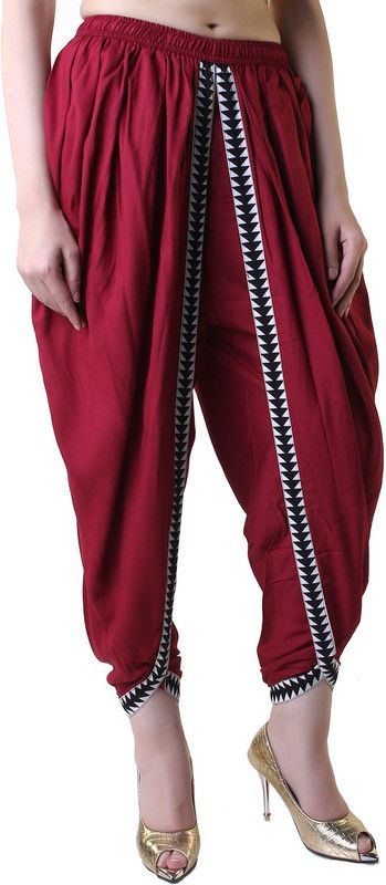VAIDIKI Embellished, Solid Women Dhoti
