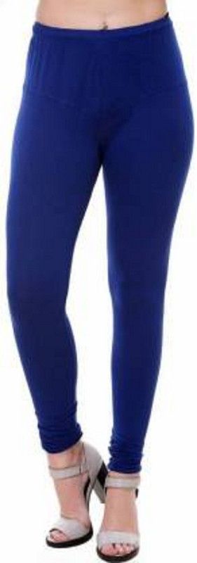 paras pooja garments Churidar Ethnic Wear Legging  (Blue, Solid)