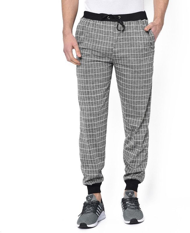 Men Checkered Multicolor Track Pants