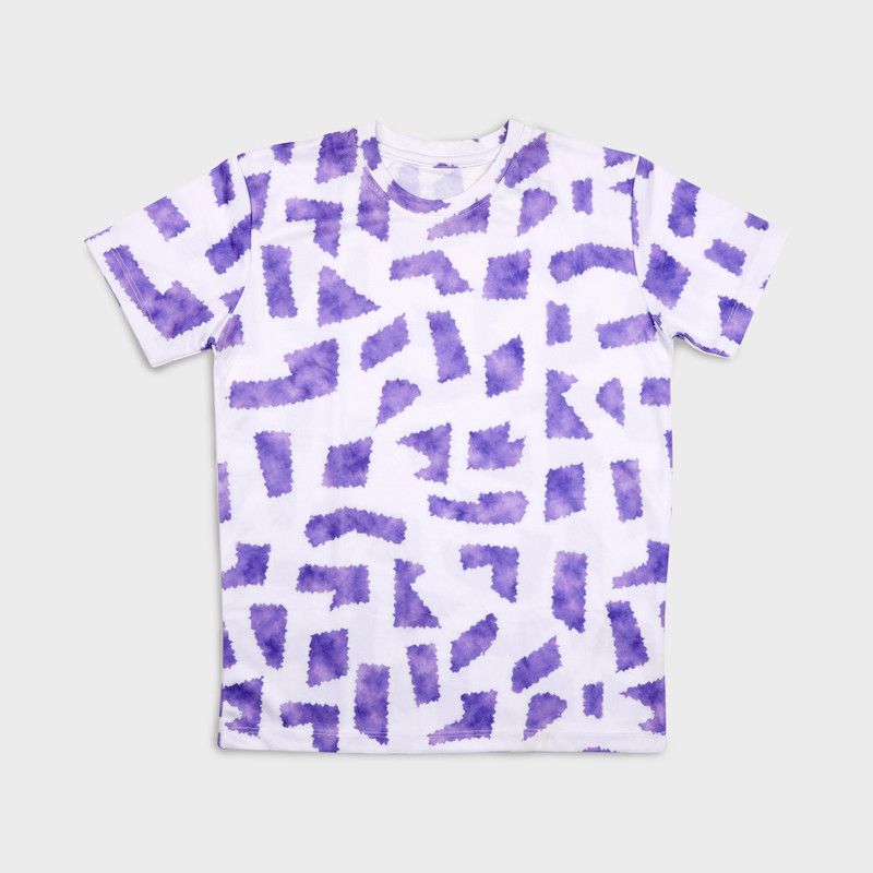 Dash Of Purple Tshirt Boys Printed Polyester T Shirt  (Multicolor, Pack of 1)