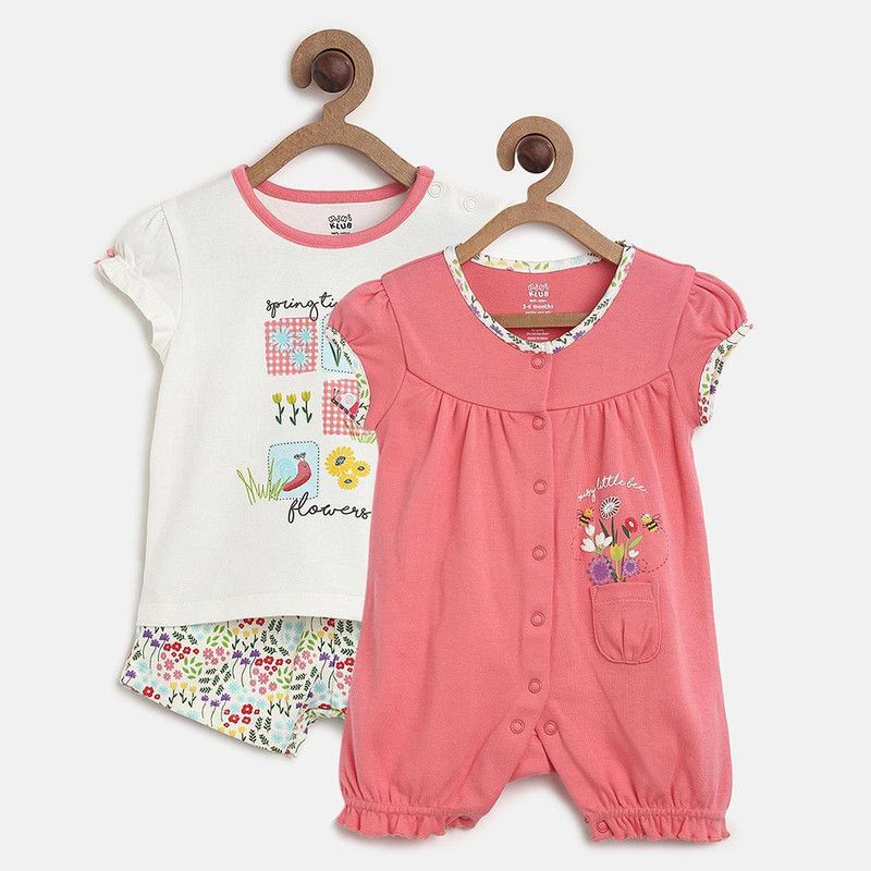 Baby Boys & Baby Girls Casual Bodysuit Pant  (Multicolor)